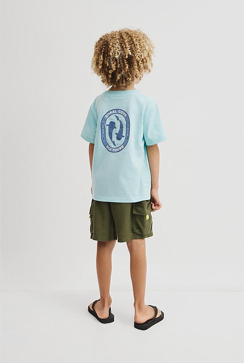 Relaxed Fit Short Sleeve Whale Shark T-Shirt Relaxed Fit Short Sleeve Whale Shark T-Shirt