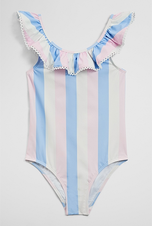 Sleeveless Frill Swimsuit Sleeveless Frill Swimsuit