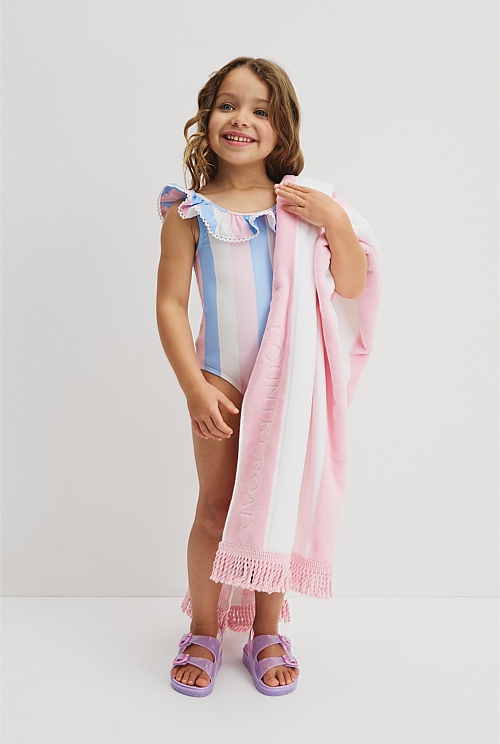 Sleeveless Frill Swimsuit Sleeveless Frill Swimsuit