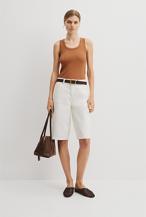 Scoop Neck Rib Tank Scoop Neck Rib Tank