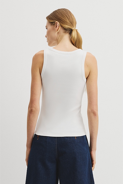 Scoop Neck Rib Tank Scoop Neck Rib Tank