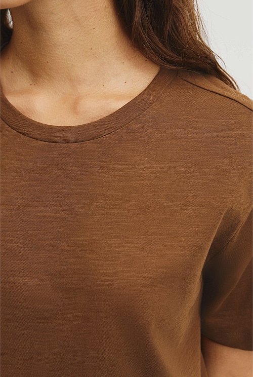 Textured Short Sleeve Slub T-Shirt Textured Short Sleeve Slub T-Shirt