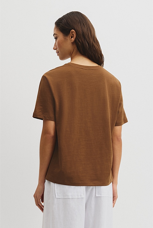 Textured Short Sleeve Slub T-Shirt Textured Short Sleeve Slub T-Shirt