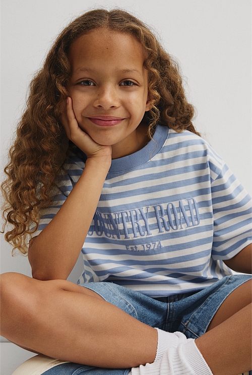 Teen Australian Cotton Short Sleeve Relaxed Heritage T-Shirt Teen Australian Cotton Short Sleeve Relaxed Heritage T-Shirt