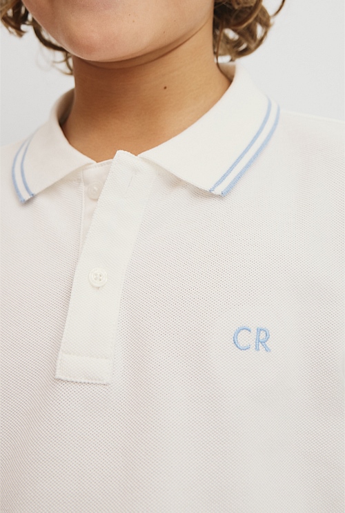 Teen Short Sleeve Logo Polo Teen Short Sleeve Logo Polo