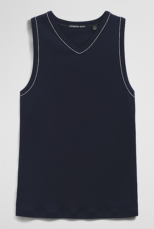 Contrast Stitch Tank Contrast Stitch Tank