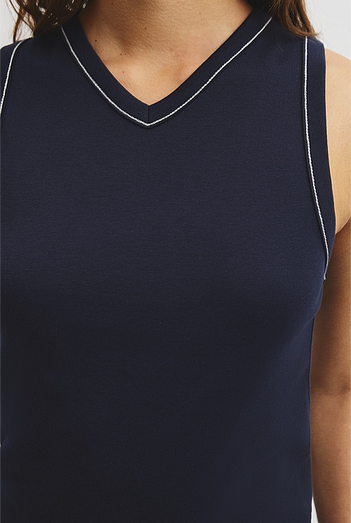 Contrast Stitch Tank Contrast Stitch Tank