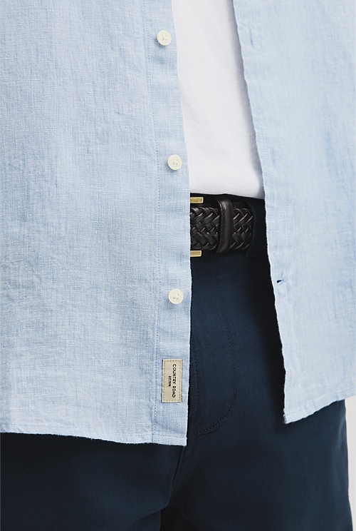Regular Fit Short Sleeve Linen Shirt Regular Fit Short Sleeve Linen Shirt