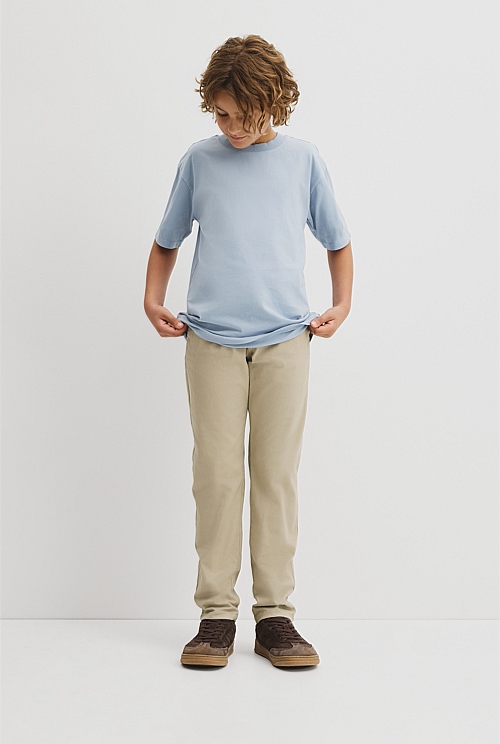 Teen Australian Cotton Relaxed Short Sleeve T-Shirt