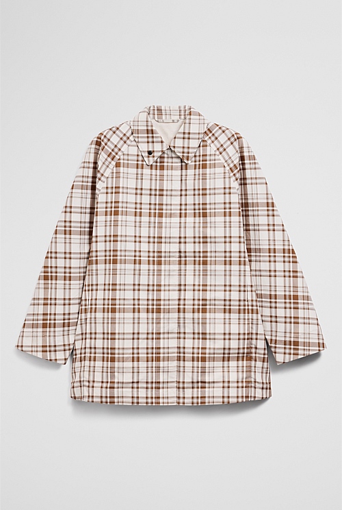 Plaid Swing Coat Plaid Swing Coat