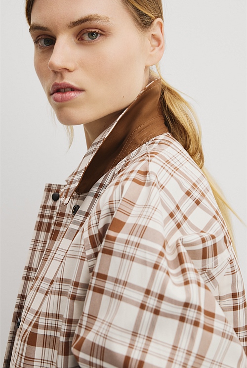 Plaid Swing Coat Plaid Swing Coat