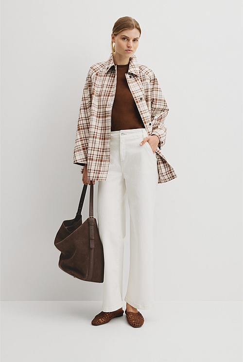 Plaid Swing Coat Plaid Swing Coat