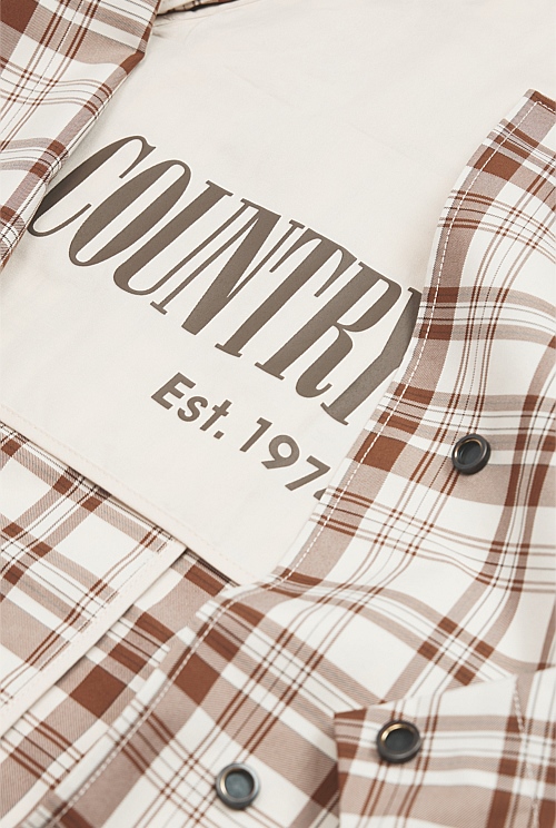 Plaid Swing Coat Plaid Swing Coat