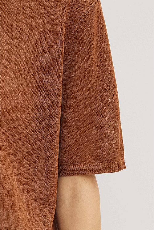Fine Mesh Knit T-Shirt Fine Mesh Knit T-Shirt