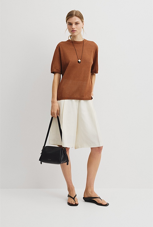 Fine Mesh Knit T-Shirt Fine Mesh Knit T-Shirt