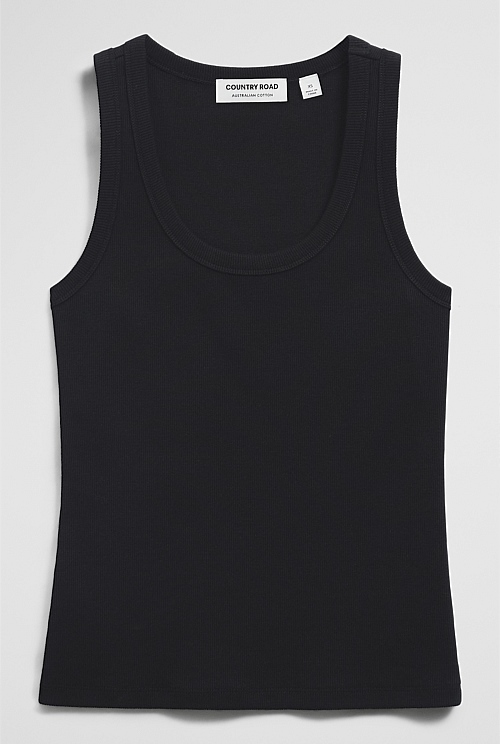 Scoop Neck Rib Tank Scoop Neck Rib Tank