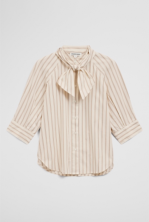 Neck Tie Blouse Neck Tie Blouse