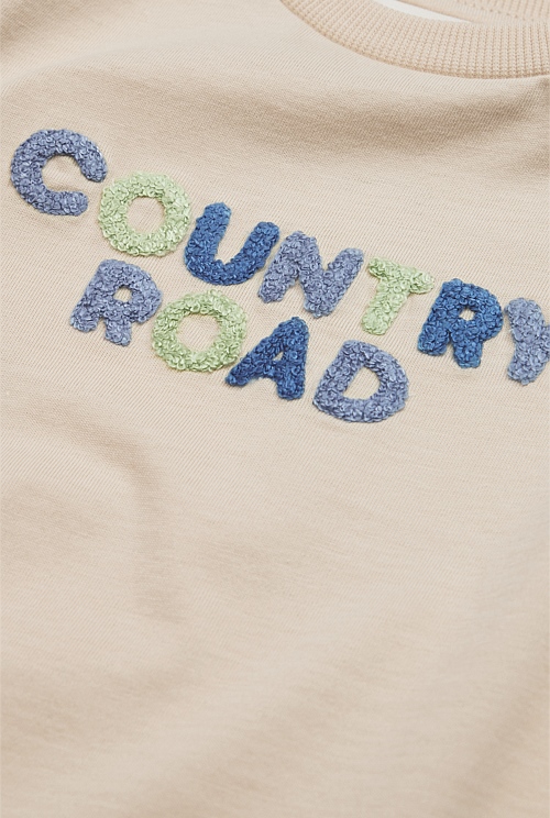 Australian Cotton Short Sleeve Boucle Tee Australian Cotton Short Sleeve Boucle Tee