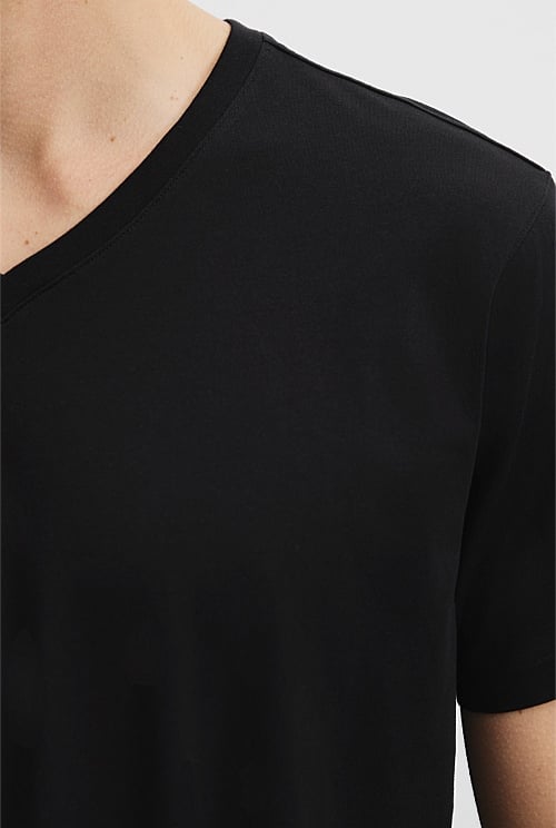 Pima Cotton V-Neck T-Shirt