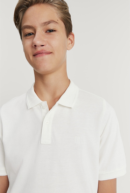 Teen Recycled Cotton Polo Shirt