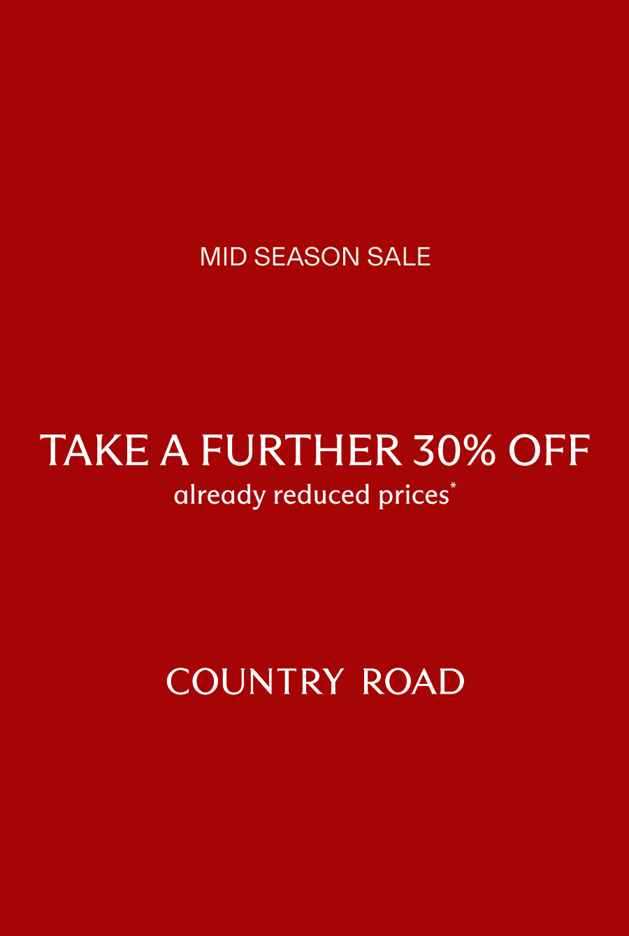 Take a further 30% off already reduced styles*
