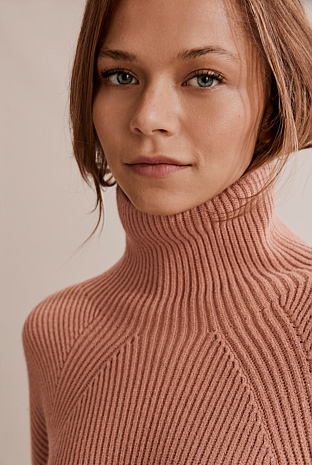 Foundation Rib Knit Top - Natural Fibres | Country Road