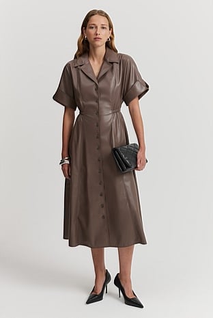 EMMA DRESS IN TRUFFLE main image 1
