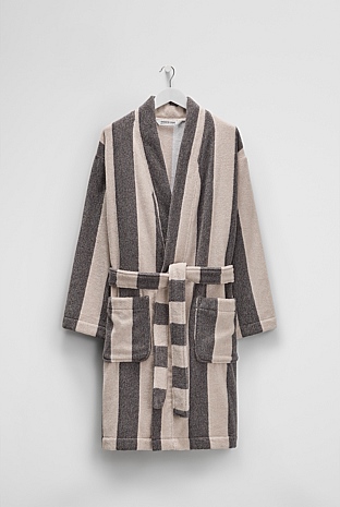 Charcoal Sand Eve Australian Cotton Bath Robe - Sleepwear | Country Road