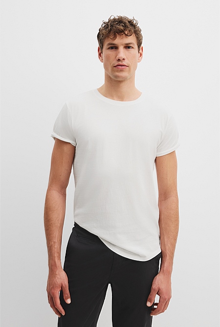 Australian Cotton Longline Garment Dyed T-Shirt