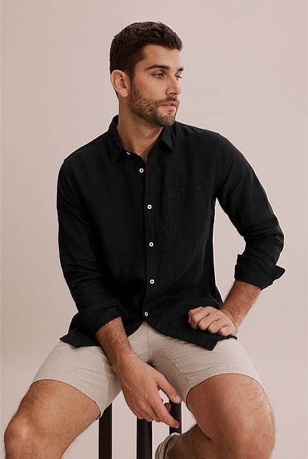 Regular Fit Organically Grown Linen Shirt