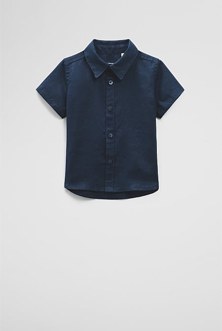 Organically Grown Short Sleeve Linen Shirt