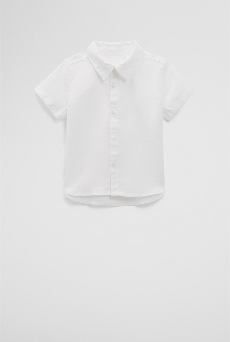 Organically Grown Short Sleeve Linen Shirt