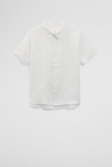 Organically Grown Linen Short Sleeve Shirt