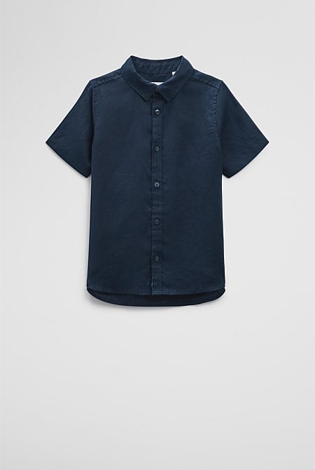 Organically Grown Linen Short Sleeve Shirt