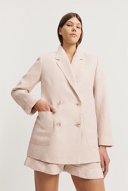 Organically Grown Linen Relaxed Blazer