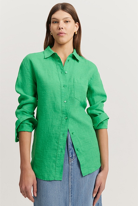 Shop Women's Linen Tops, Shirts & Blouses Online - Country Road