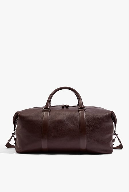 Leather Weekender