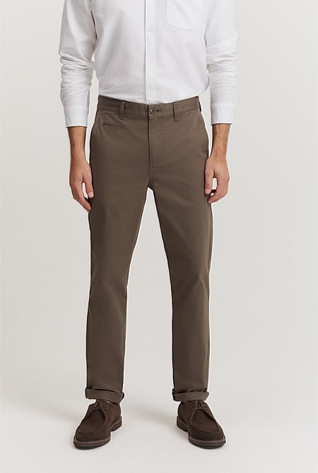 Verified Australian Cotton Tapered Fit Stretch Chino