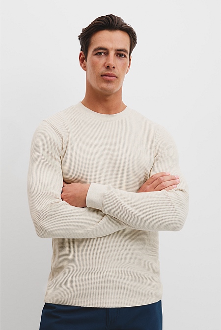Australian Cotton Waffle Crew T-Shirt