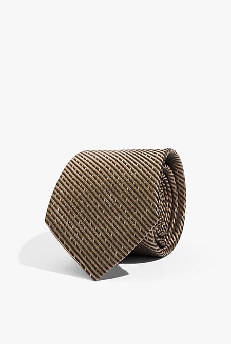 Silk Jacquard Stripe Tie