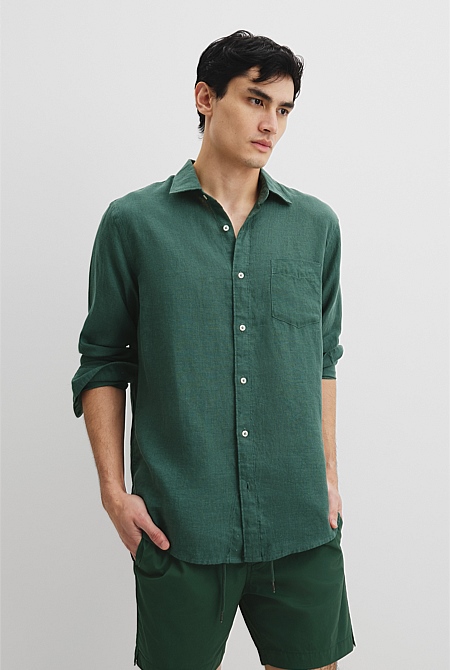 Organically Grown Linen Regular Fit Shirt