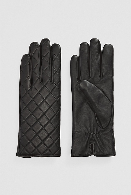 Quilted Leather Glove