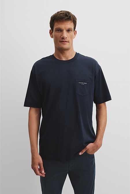 Australian Cotton Oversized Pocket T-Shirt