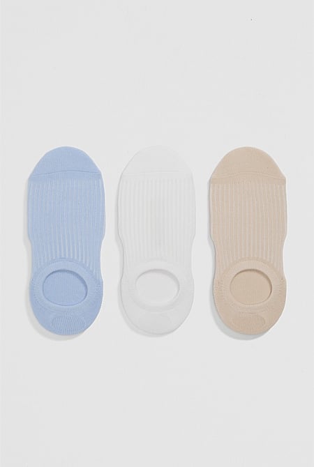 Rib No-Show Sock Pack of 3