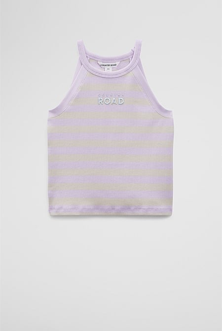 Australian Cotton Logo Halter Tank