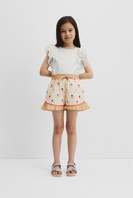 Pansy Frill Short