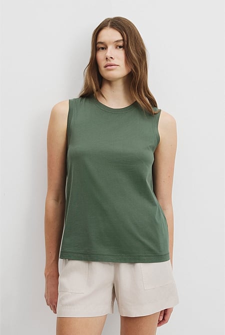 Australian Cotton Relaxed Tank