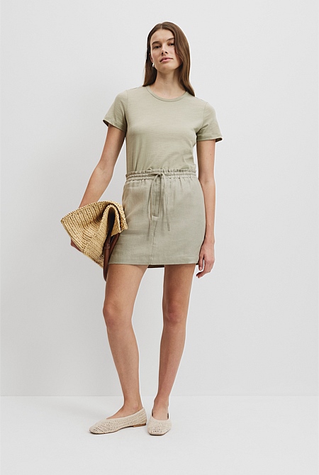 Australian Good Earth Cotton Slub Short Sleeve T-Shirt