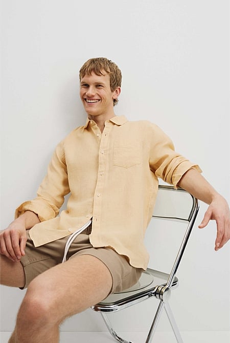 Regular Fit Organically Grown Linen Shirt