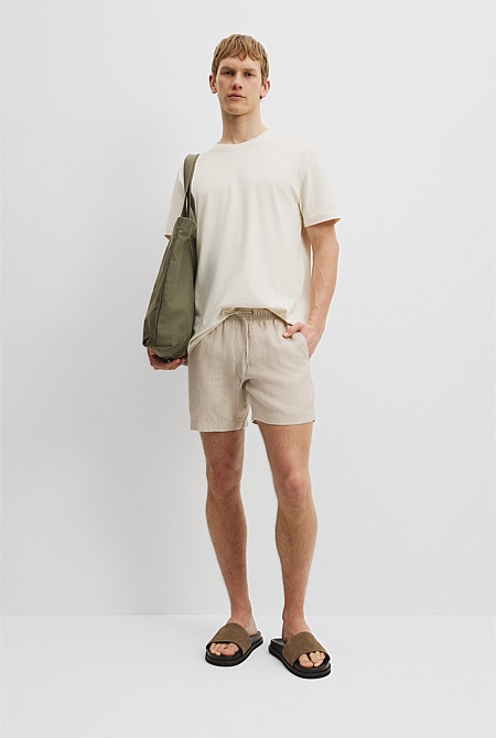 Organically Grown Linen Drawcord Short